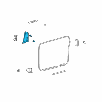 OEM 2011 Toyota FJ Cruiser Windshield Pillar Trim Diagram - 62211-35100-B0