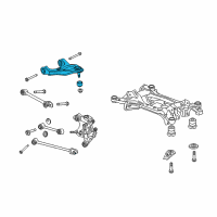 OEM 2009 Acura TL Arm, Left Rear (Upper) Diagram - 52520-TA0-A02