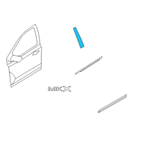 OEM 2013 Lincoln MKX Rear Molding Diagram - 8T4Z-7820554-A