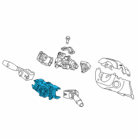 OEM 2011 Honda Accord Sensor Assembly, Steering & Body Switch Diagram - 35251-TA0-B11