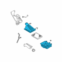 OEM 2006 Lincoln LS Air Cleaner Assembly Diagram - 6W4Z-9600-AA