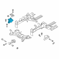 OEM 2017 Hyundai Elantra Engine Mounting Bracket Assembly Diagram - 21810-F2100