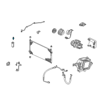 OEM Honda A/C System Valve Core Diagram - 80440SV7A01