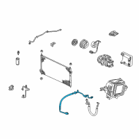 OEM 1998 Honda Accord Hose, Suction Diagram - 80311-S87-A01