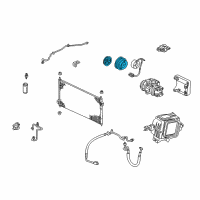 OEM 2001 Honda Accord A/C Clutch Diagram - 38900P8AE01