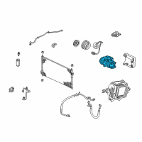 OEM 2000 Honda Accord Compressor (Denso) Diagram - 38810-P8A-A01