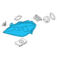 OEM 2014 BMW 640i Gran Coupe Left Headlight Diagram - 63-12-7-358-361