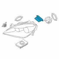 OEM 2016 BMW 650i Led Headlight Driver Module Diagram - 63-11-7-316-216