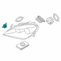 OEM 2015 BMW 650i xDrive Gran Coupe Led Cornering Light Module, Left Diagram - 63-11-7-352-491