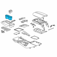 OEM 2020 Chevrolet Blazer Cup Holder Diagram - 84509812