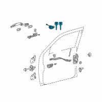 OEM 2015 Toyota Tacoma Cylinder & Keys Diagram - 69052-02170