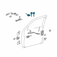 OEM 2014 Toyota Tacoma Cylinder & Keys Diagram - 69052-02170