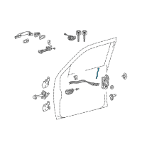 OEM 2015 Toyota Tacoma Lock Rod Diagram - 69311-04030