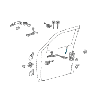 OEM 2012 Toyota Tacoma Lock Rod Diagram - 69311-04030