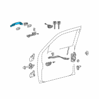 OEM 2008 Toyota Avalon Handle, Outside Diagram - 69211-AE020-J6