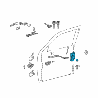 OEM 2009 Toyota Tacoma Lock Assembly Diagram - 69040-04030