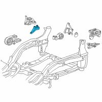 OEM Chevrolet Cruze Limited Transmission Mount Bracket Diagram - 13248569