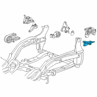 OEM 2014 Chevrolet Cruze Mount Bracket Diagram - 13248477