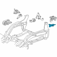 OEM 2013 Chevrolet Cruze Mount Bracket Diagram - 13248477