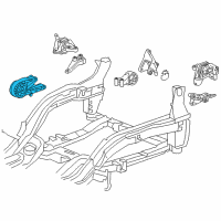 OEM 2016 Chevrolet Cruze Front Transmission Mount Diagram - 13367488