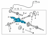 OEM 2022 Chevrolet Silverado 3500 HD HOUSING ASM-R/AXL Diagram - 84960200