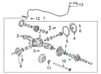 OEM 2022 Chevrolet Silverado 3500 HD Axle Seal Diagram - 84271030