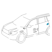 OEM 2014 Toyota RAV4 Side Sensor Diagram - 89831-0R100
