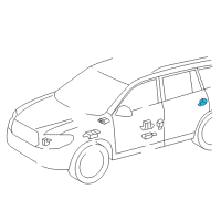 OEM 2017 Toyota RAV4 Side Sensor Diagram - 89831-0R100