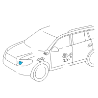 Genuine Toyota Front Sensor diagram