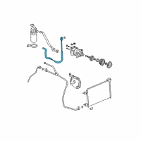 OEM Cadillac Escalade AC Hose Diagram - 15200741