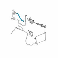 OEM 2006 Chevrolet Tahoe AC Hose Diagram - 19303128