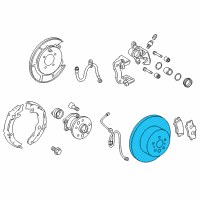 OEM 2017 Toyota Camry Rotor Diagram - 42431-06120