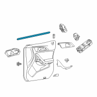 OEM 2019 Infiniti QX30 Seal Assy-Front Door Inside RH Diagram - 80834-5DA0A