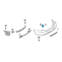 OEM 2007 BMW 335xi Ultrasonic Sensor Diagram - 66-20-9-114-344