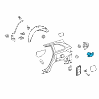 OEM 2015 Toyota Highlander Lock Actuator Diagram - 77030-0E030