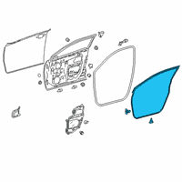 OEM 2019 Toyota C-HR Door Weatherstrip Diagram - 67861-10230