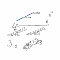 OEM 2008 Dodge Nitro Blade-Front WIPER Diagram - 68003937AB