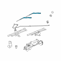 OEM Jeep WIPER Arm-Front WIPER Diagram - 68003936AB