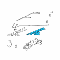 OEM Jeep Motor-Windshield WIPER Diagram - 68020720AD