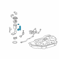 OEM 2014 Lexus RX450h Regulator Assy, Fuel Pressure Diagram - 23020-31010