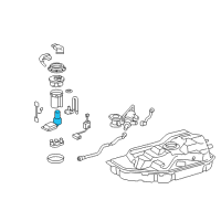 OEM 2013 Lexus RX450h Fuel Pump Diagram - 23221-31370