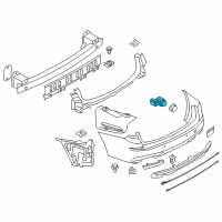 OEM BMW 535i Ultrasonic Sensor Sophistograu Diagram - 66-20-9-270-050