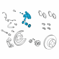 OEM 2016 Toyota Yaris Caliper Diagram - 47830-52161