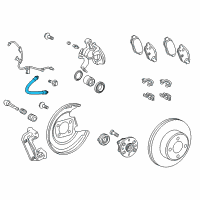 OEM Toyota Yaris Brake Hose Diagram - 90947-W2038