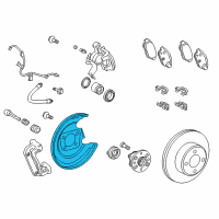 OEM 2016 Toyota Yaris Splash Shield Diagram - 47803-52030