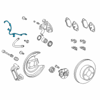 OEM 2014 Toyota Yaris ABS Sensor Wire Diagram - 89516-52130