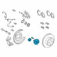 OEM 2012 Toyota Prius C Hub & Bearing Diagram - 42450-52061