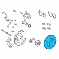 OEM Toyota Yaris Rotor Diagram - 42431-52080