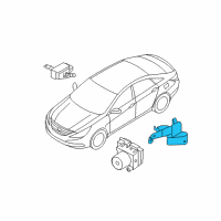 OEM 2012 Kia Optima Bracket-Hydraulic Module Diagram - 589602T500