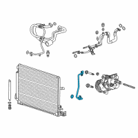 OEM 2019 Cadillac ATS Front AC Tube Diagram - 22784870